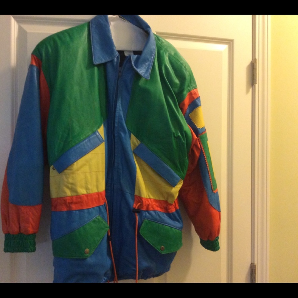 Retro Italian leather suit